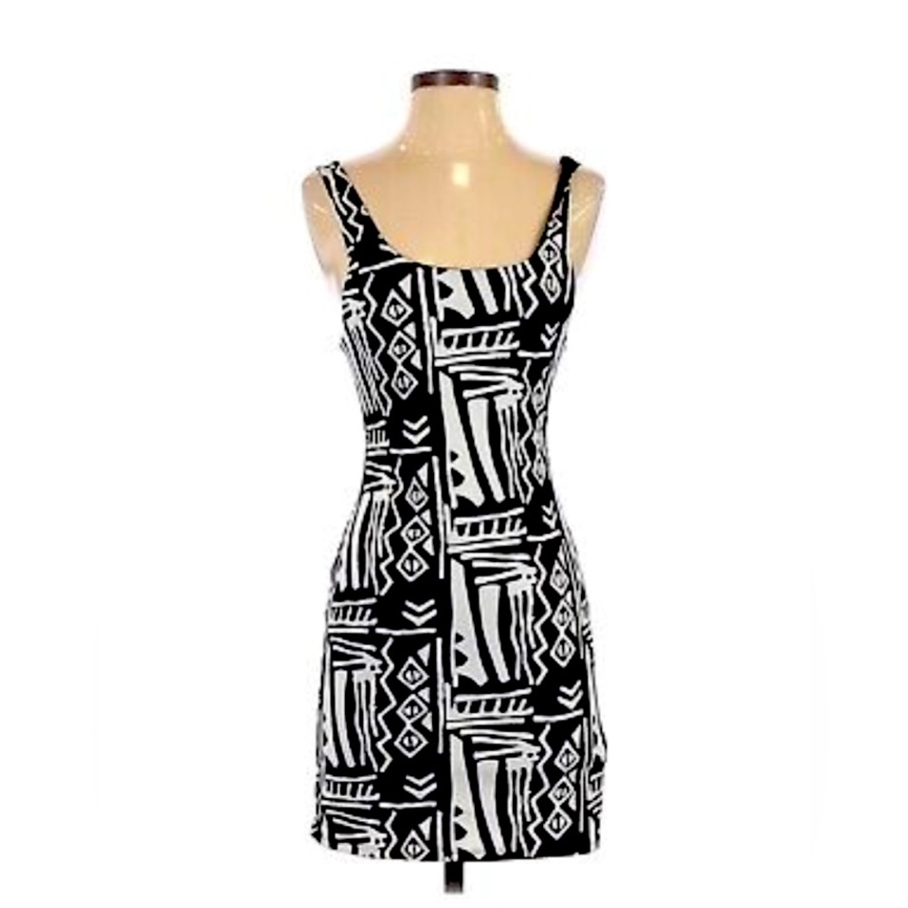 Silence + Noise - B&W Abstract - Bodycon Mini Dress